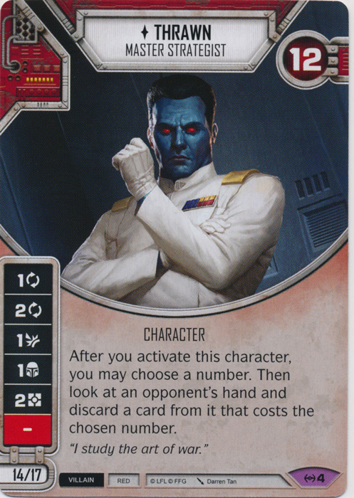 Thrawn - Master Strategist - Empire at War (w/ Die #4) Legendary ...