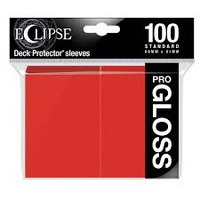 ULTRA PRO Deck Protector Standard - Gloss 100ct Apple Red- Eclipse