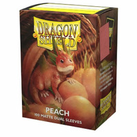 Dragon Shield - Box 100 - Peach Matte Dual Sleeves