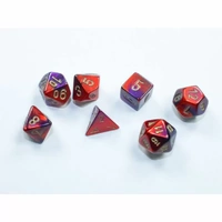 Chessex Gemini Purple-Red/Gold Mini-hedral 7-Die Set