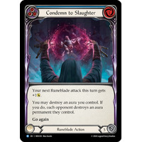 Condemn to Slaughter (Blue) (Rainbow Foil) - ROS