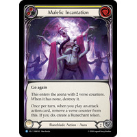 Malefic Incantation (Yellow) (Rainbow Foil) - ROS