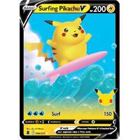 Surfing Pikachu V (Holofoil) - Celebrations (CLB)