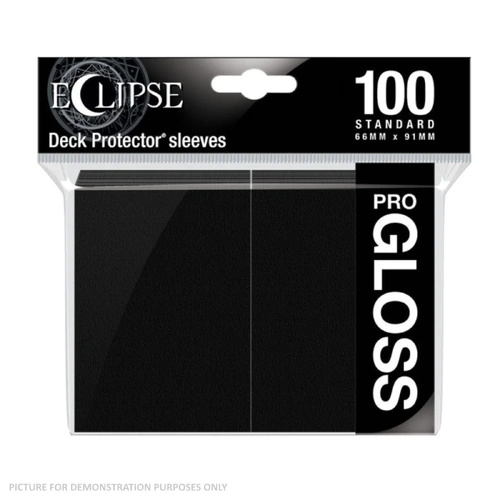 ULTRA PRO Deck Protector Standard - Gloss 100ct Black- Eclipse