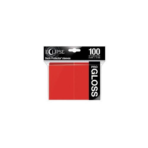 ULTRA PRO Deck Protector Standard - Gloss 100ct Apple Red- Eclipse