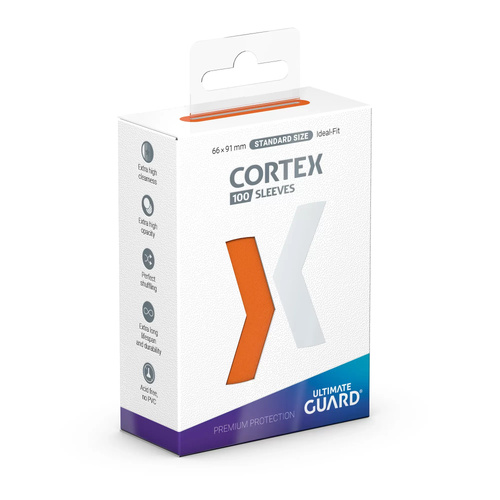 Cortex Standard Size Sleeves Orange (100)