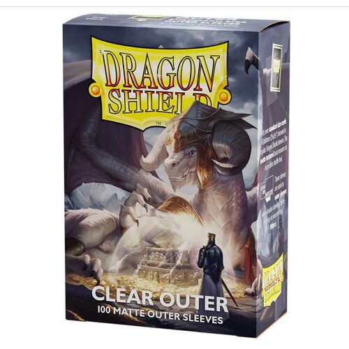 Dragon Shield - Outer Sleeves Box 100 - Matte Clear Standard Size