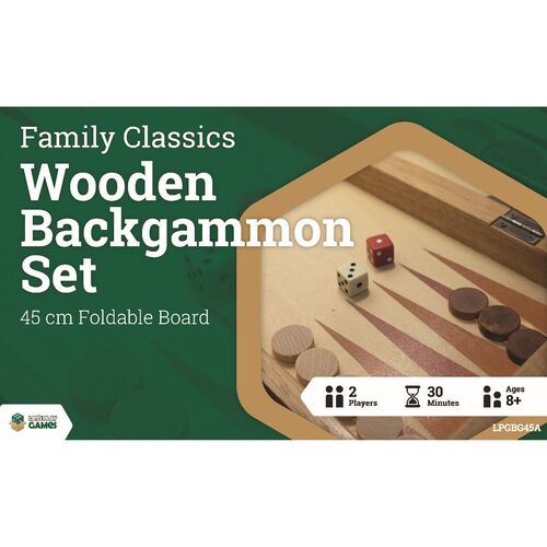 LPG Wooden Case Backgammon Set 45cm