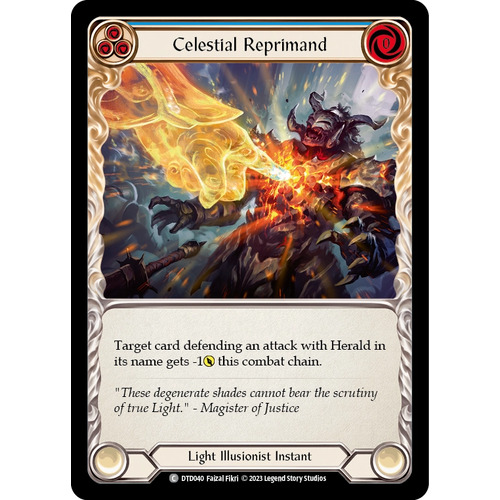 Celestial Reprimand (Blue) - DTD