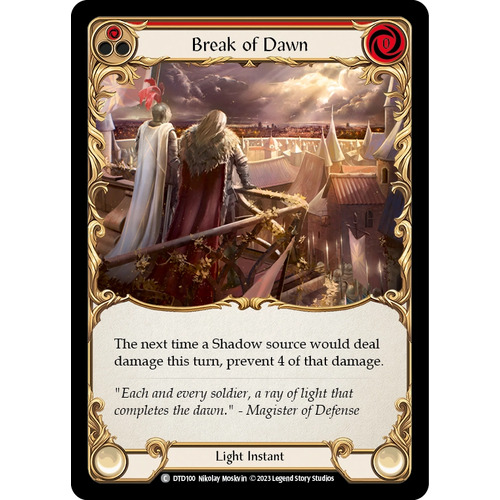 Break of Dawn (Red) - DTD