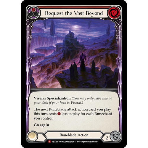 Bequest the Vast Beyond - DTD