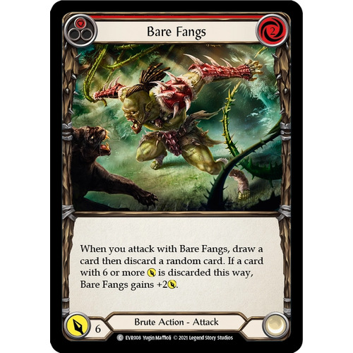 3x Bare Fangs (Red)  - EVR