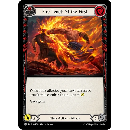 Fire Tenet: Strike First (Red) (Regular) - HNT