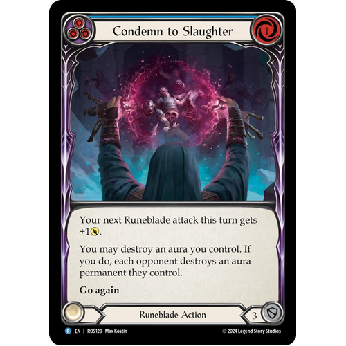 Condemn to Slaughter (Blue) (Rainbow Foil) - ROS