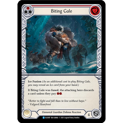 Biting Gale (Red) (Rainbow Foil) (Unlimited) - ELE