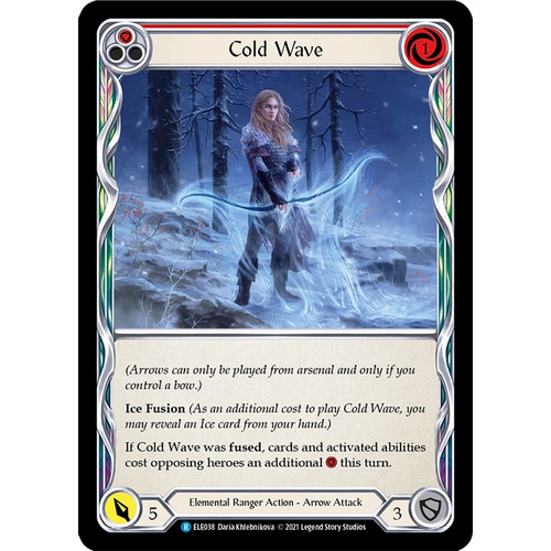 Cold Wave (Red) (Rainbow Foil) (Unlimited) - ELE