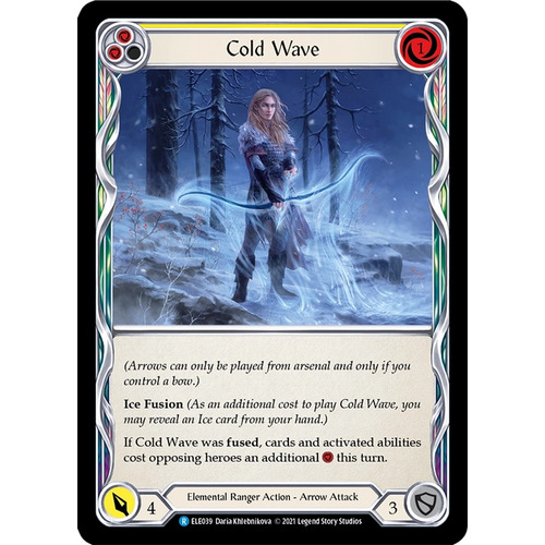 Cold Wave (Yellow) (Rainbow Foil) (Unlimited) - ELE