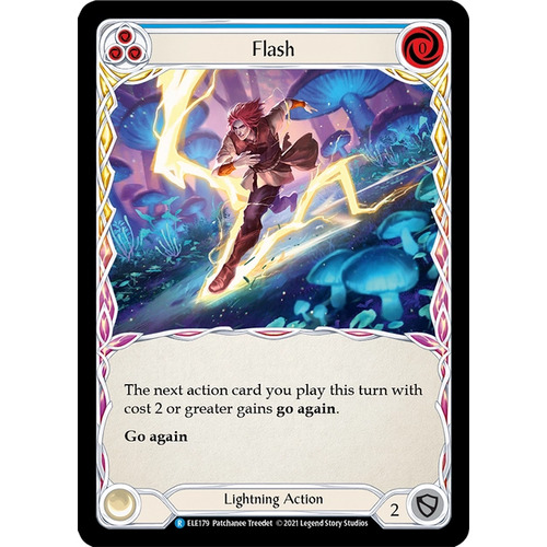 Flash (Blue) (Rainbow Foil) (Unlimited) - ELE