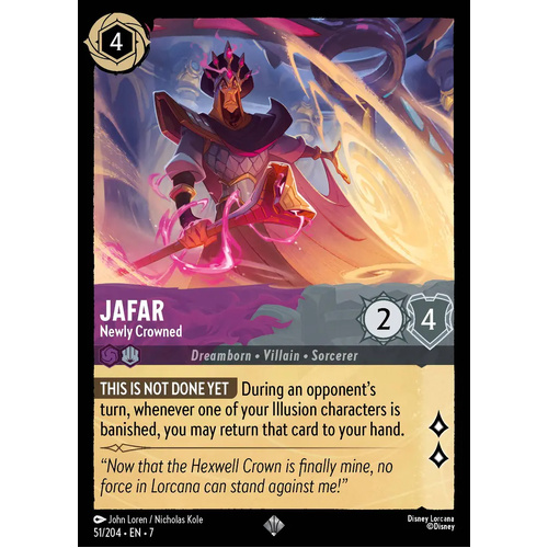 Jafar - Newly Crowned (51) FOIL - ARC