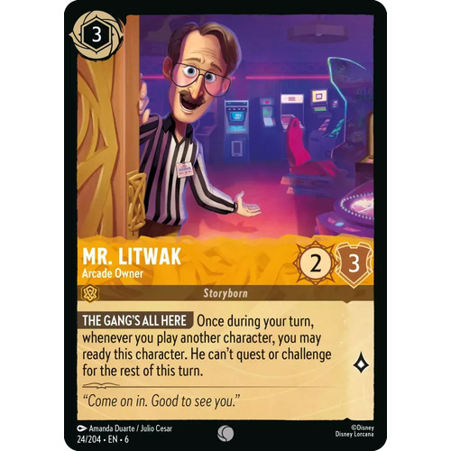 Mr. Litwak - Arcade Owner (24) FOIL - AZU