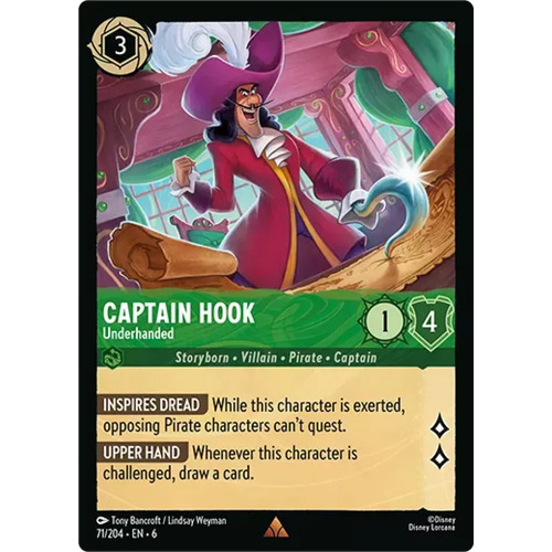 Captain Hook - Underhanded (71) FOIL - AZU