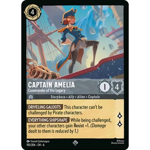 Captain Amelia - Commander of the Legacy (192) FOIL - AZU