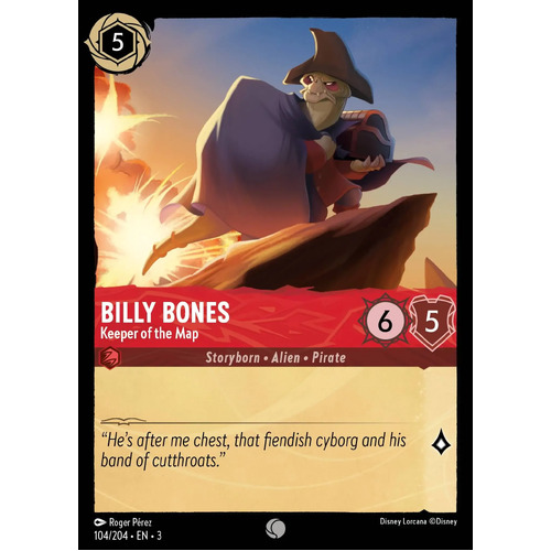 Billy Bones - Keeper of the Map  (104) FOIL - ITI