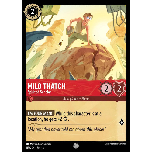 Milo Thatch - Spirited Scholar  (115) FOIL - ITI