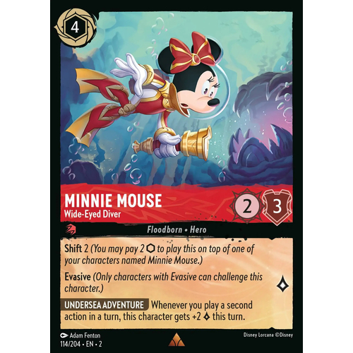 Minnie Mouse - Wide-Eyed Diver (114)  - RFB