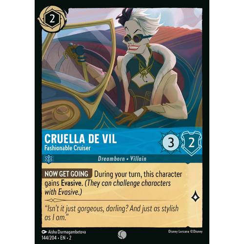 Cruella De Vil - Fashionable Cruiser (144)  - RFB