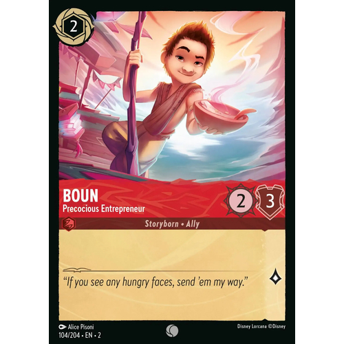 Boun - Precocious Entrepreneur (104)  FOIL - RFB