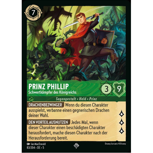 Prince Phillip - Swordsman of the Kingdom  (83) FOIL - SHS