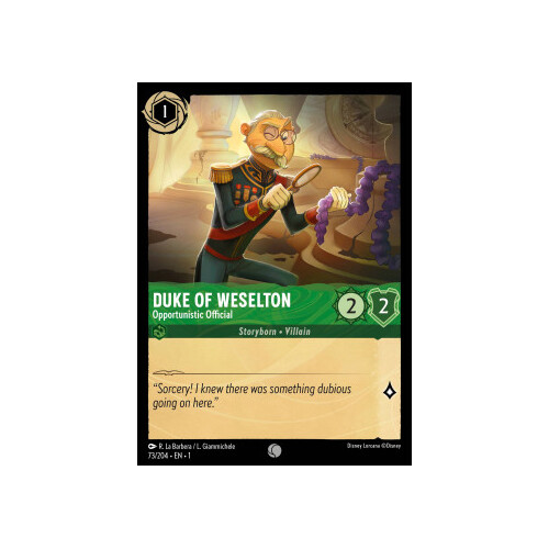 Duke of Weselton - Opportunistic Official (73) - TFC