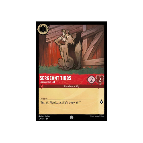 Sergeant Tibbs - Courageous Cat (124) FOIL - TFC