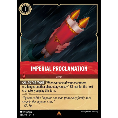 Imperial Proclamation (131) - URR