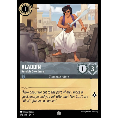 Aladdin - Resolute Swordsman  (172) FOIL - URR