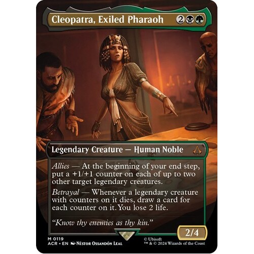 Cleopatra, Exiled Pharaoh (Borderless) FOIL - ACR