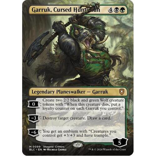 Garruk, Cursed Huntsman (Borderless) - BLC