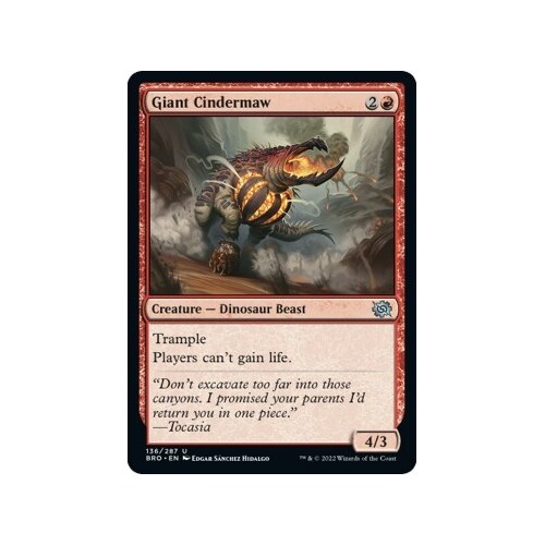 Giant Cindermaw FOIL - BRO