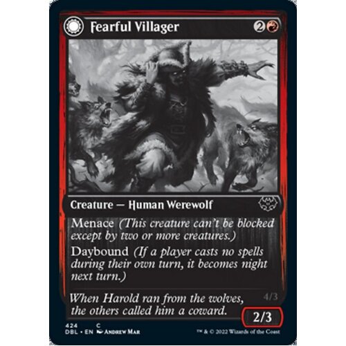 Fearful Villager // Fearsome Werewolf - DBL