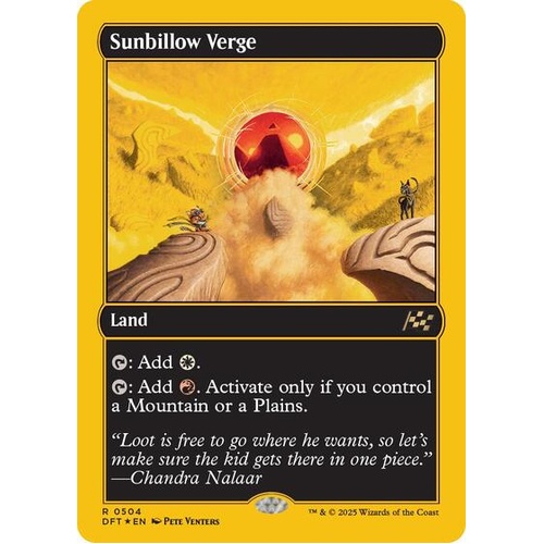 Sunbillow Verge (First-Place Foil) FOIL - DFT