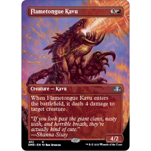 Flametongue Kavu (Borderless) - DMR