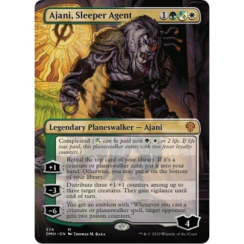 Ajani, Sleeper Agent (Compleated Borderless) - DMU