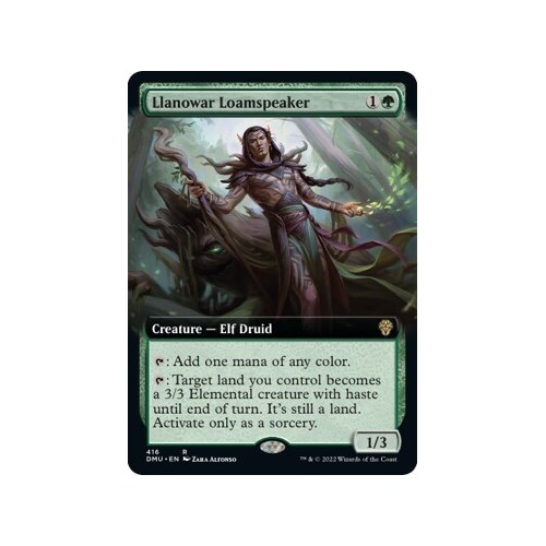 Llanowar Loamspeaker (Extended Art) FOIL - DMU