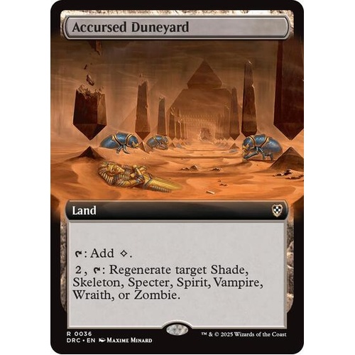 Accursed Duneyard (Extended Art)- DRC