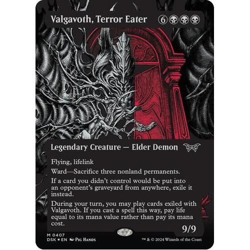 Valgavoth, Terror Eater (Showcase) (Textured) FOIL - DSK