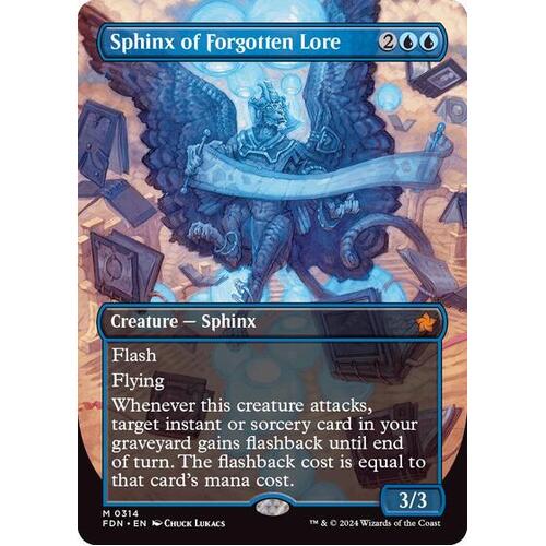 Sphinx of Forgotten Lore (Borderless) - FDN