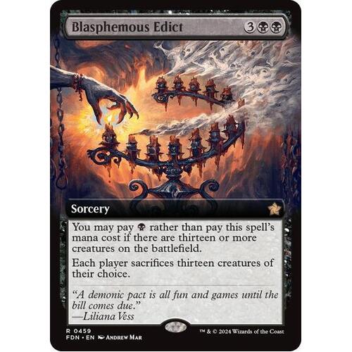 Blasphemous Edict (Extended Art) FOIL - FDN