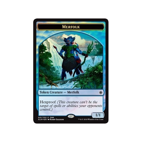 Merfolk // Treasure (001) Token FOIL - FNM