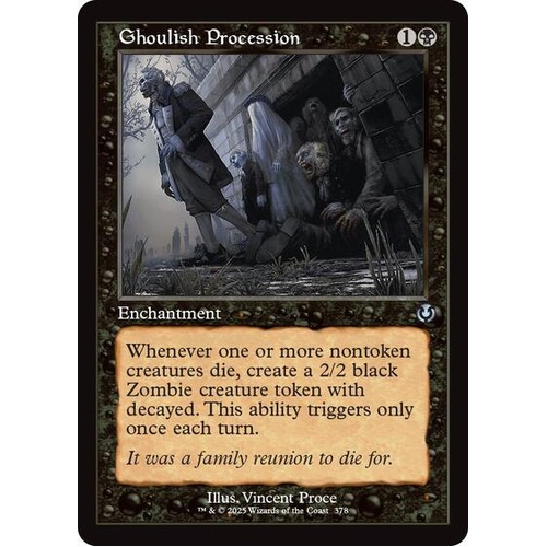 Ghoulish Procession (Retro Frame) - INR